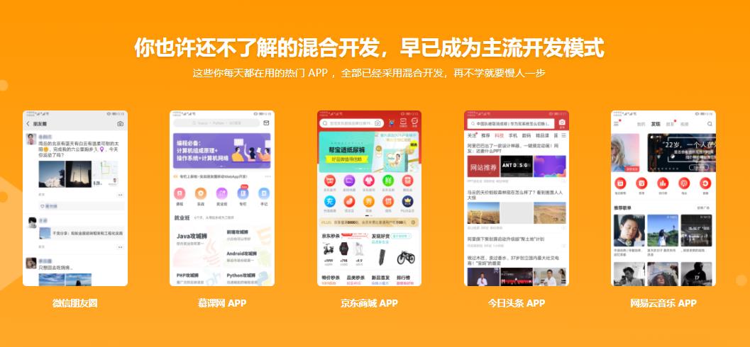 混合开发-Vue结合Android/iOS 开发仿京东项目App|完结无密